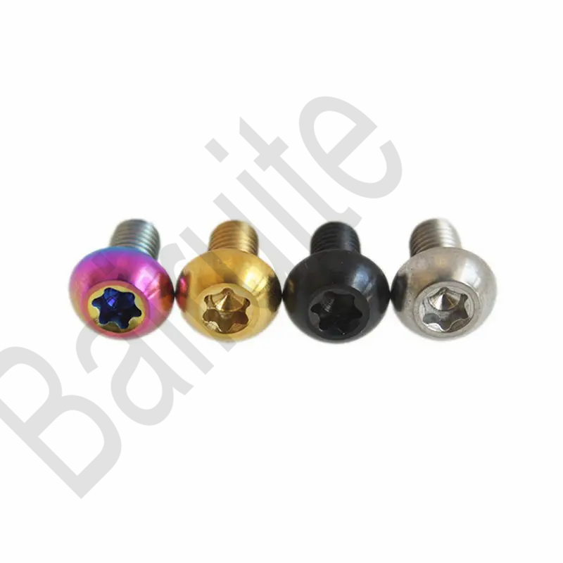 Titanium Button Head Bolts Water Bottle Cage Bolts Torx T25 Head Screws M5