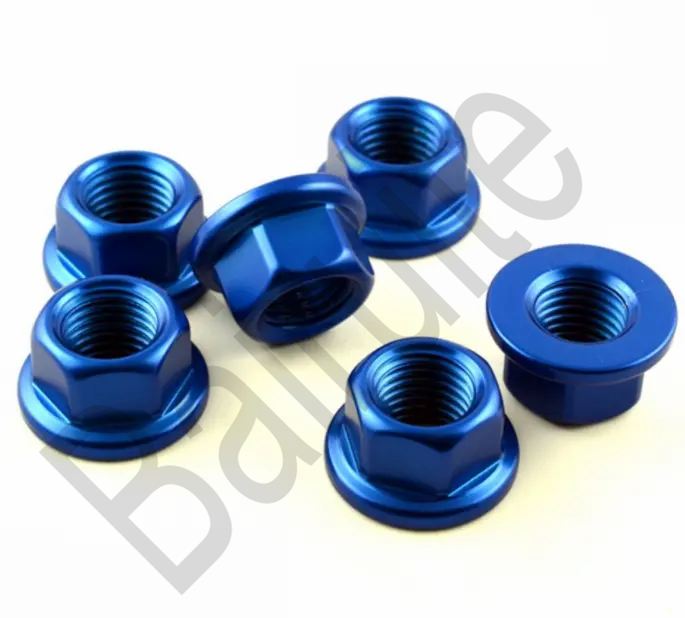 Brand Manufacturer of Titanium Flange Shoulder Hex Nut DIN6923