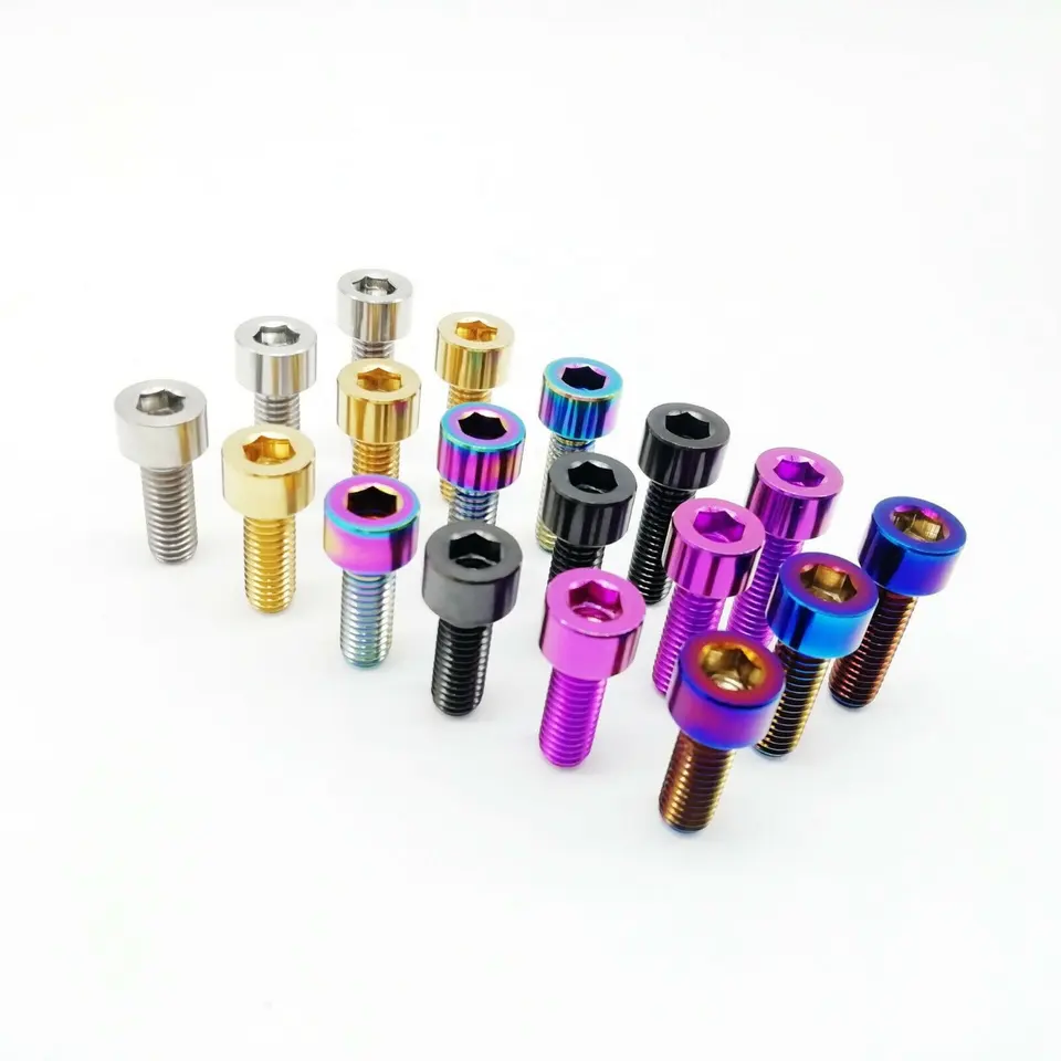 Factory Wholesale DIN912 titanium allen head screw cup head bolts M4 M5 M6 M8 M10