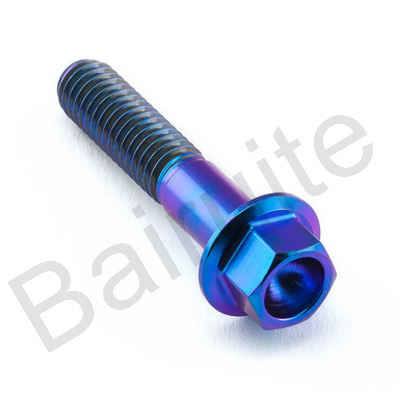 ISO Certified Titanium Hex Flange Bolts Gr5 for Motorcycle Auto Bicycle